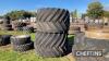 Pr. of 66x44x25 Flotation Wheels c/w Ford centres C/C: 87087099