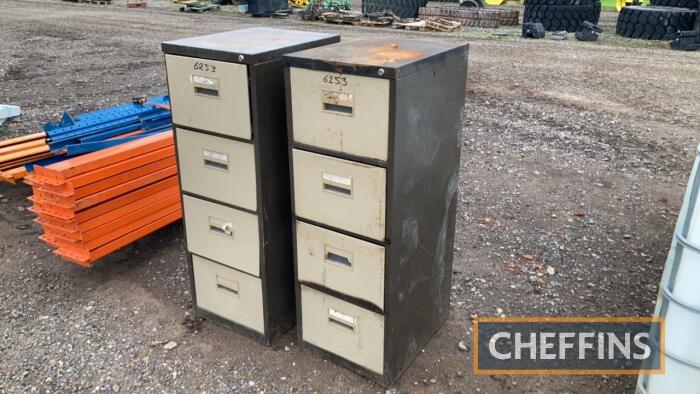 2no. 4 Drawer Filing Cabinets C/C: 84032080