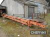 Downs Spacemaker piggyback flat belt conveyor, 60ft, one electric motor not working, 3phase Serial No. 9675