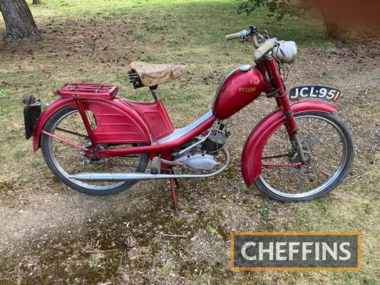 Circa 1959 49cc Phillips Gadabout MOPED Reg. No. JCL 951 (expired) Frame No. 169239 Engine No. 1355573 A shed find moped in extremely original condition and requiring recommissioning, offered for sale without documentation Estimate £400 - £600