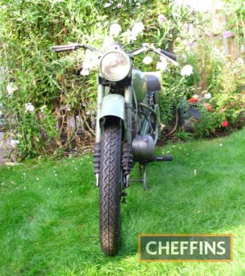 1952 123cc BSA Bantam D1 MOTORCYCLE Reg. No. OHY 311 Frame No. YD1 575510 The plunger framed D1 is stated to run and ride well and gains a lot of attention at shows due to its very original condition. Stated to be supplied with V5 documentation Estimate: