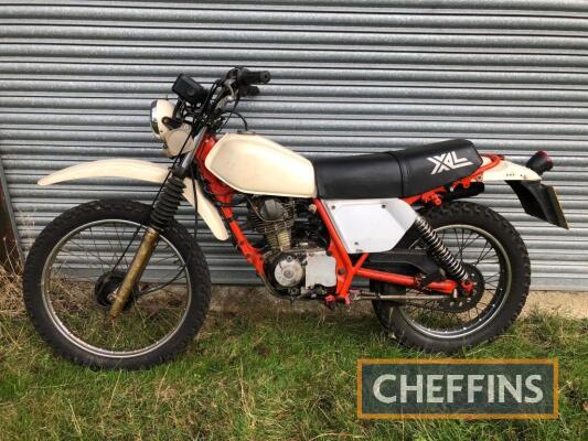 1979 125cc Honda XL185 MOTORCYCLE Reg. No. YWN 855T Frame No. XL185S 5006658 An original UK machine that has been retro fitted with an XL125 engine. The XL is stated to run but is offered for sale as a restoration project which is of course tax and MOT ex