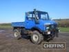 Mercedes-Benz u1200 Unimog
Reg. No. Q938 HFR Imported from Germany and UK registered in 2002, the original date of manufacture is unknown. Fitted<br/> with a tipping body, 3pt linkage, PTO and Frank Atkinson PUH, stated to be a good runner with documentat