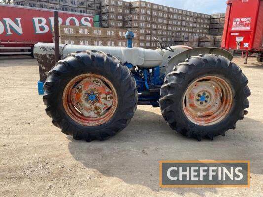 1965 COUNTY Super 6 4wd 6cylinder diesel TRACTOR Fitted with heavy-duty lift arms and assistor ram Serial No. 14492 Described in very good condition with heavy-duty swinging drawbar and raised PTO kit. The vendor reports the lift is stuck