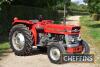 MASSEY FERGUSON 135 Multi-Power 3cylinder diesel TRACTOR Reg. No. AAL 795H Serial No. 155859 Fitted with PUH, rear linkage and foot throttle on Goodyear 12.4-28 rear and 6.00-16 front wheels and tyres