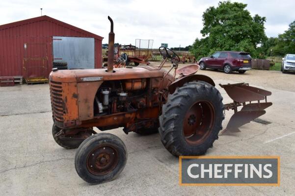 c.1950 RENAULT R3046 3cylinder diesel TRACTOR Serial No. 2118794 Offered for sale with 2furrow reversible plough, with in-built frame and lift system