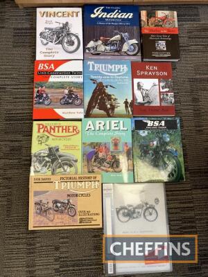 Motorcycle books, marque specific titles by Mick Walker, Matthew Vale and others