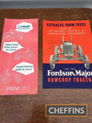 2no. original Fordson Major brochures