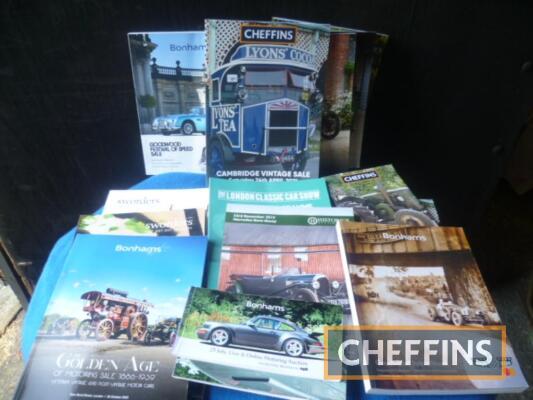 Qty auction catalogues, to include Cheffins
