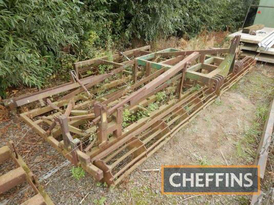 Cousins mounted Dutch harrow with double crumbler rolls and tines, 5m