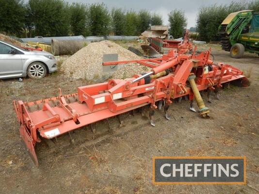 2010 Kuhn HR6004DR mounted hydraulic folding power harrow with packer roller, 6m Serial No. B0082