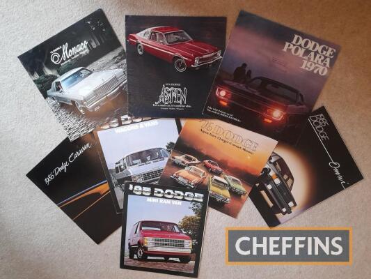 1970s and 80s Dodge cars/wagons and vans brochures (8)