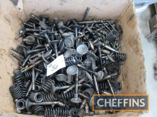 Box of Rolls-Royce Griffon Mk.58 valves, valve guides and valve springs etc.