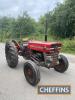 MASSEY FERGUSON 135 Multi-Power 3cylinder diesel TRACTOR Serial No. FG24134 An original low-houred example having recorded just 2,415 hours