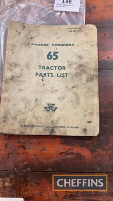 Massey Ferguson 65 parts manual