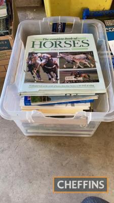 2no. boxes of horse related books