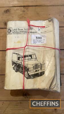 Land Rover Series IIA parts catalogue, together with Haynes manual