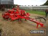 2018 HE-VA Combi Disc trailed cultivator with hydraulic auto reset legs, discs and rear packer roller on 400/60-15.5 transport wheels, 3m Serial No. 34416