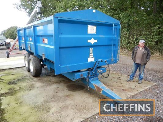 2000 AS Marston ACE 12 12tonne tandem axle steel monocoque trailer with sprung drawbar, manual tailgate and hydraulic brakes on 385/65R22.5 wheels and tyres Serial No. 208149