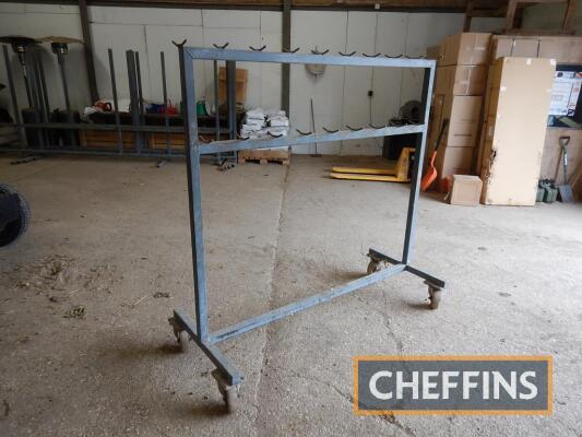 3no. mobile poultry hanging rails