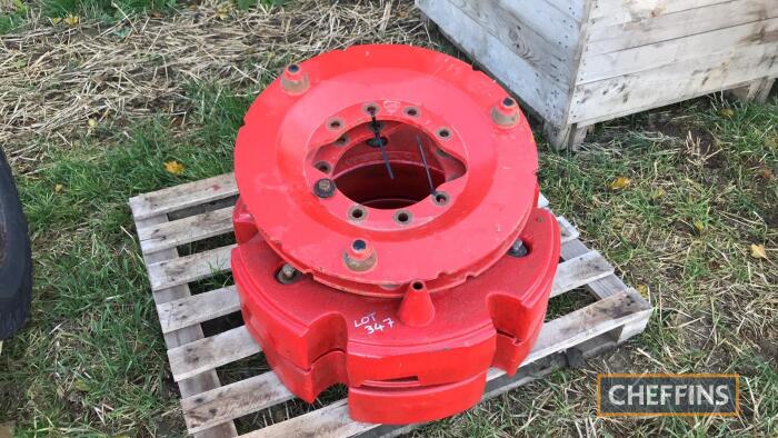 2no Fendt Wheel Weights 285kg On Instructions From Botting Farms Ltd Auction Sale Of 8329