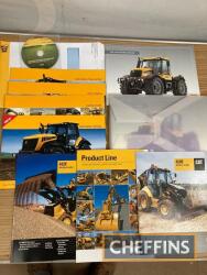 JCB Fastrac and CAT, a qty of promotional material