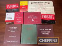 David Brown, qty various instruction manuals, price lists etc (10)