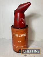 Thelson Oil, a 5gallon drum, together with 5litre pouring jug