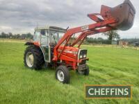 1991 MASSEY FERGUSON 365 2wd TRACTOR 
<br/>Fitted with MF80 loader and bucket, pick up hitch 
<br/>Reg. No. H463 KAD 
<br/>Described as in very clean original condition 
<br/>V5 and key in office