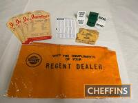 Qty promotional oil company ephemera etc, to include Mobiloil, enamel petrol pump tags