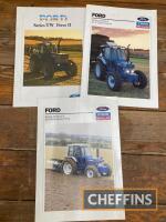 Ford Series 10 Force II brochures, including 54-110hp tractors and series TW Force II