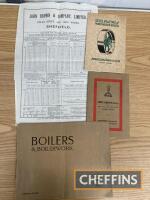 John Allen and John Brown catalogues and steel price list