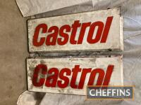 Castrol, two fibreglass signs, 37 x 14ins each