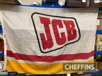 JCB, a dealers forecourt cotton flag, 46x72ins