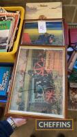 2no. Fordson pictures, framed, together with one tin sign