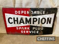 Champion Spark Plug Service, an enamel sign, 23 x 13ins