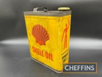 Shell Oil, an early 1gallon can with `stick man` image