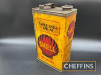 Triple Shell SAE 50, an early 1gallon illustrated can, lacking top