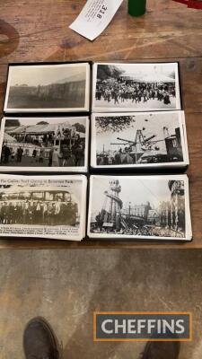 Approximately 600no. assorted black and white fairground images