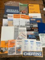 Qty Howard rotavator sales brochures and folder, complete with E Series rotospine spreader, together with others