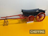 Scratch-built Monmouthshire Wagon, mixed media, a well-built model with accessories, 26ins long and 9ins wide