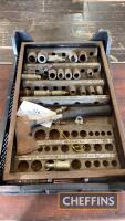 Qty vintage hydraulic fittings etc.