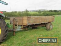 Salop 4tonne tipping trailer with hardwood, dropside body