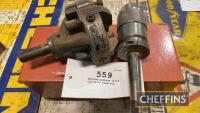 Milling machine chuck t/w drill head etc