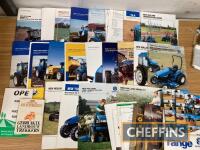 New Holland tractor brochures, price lists etc