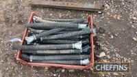 Assorted IH and Massey Ferguson drill feed pipes