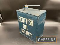 Scottish Oil Agency, a 2gallon fuel can, restored