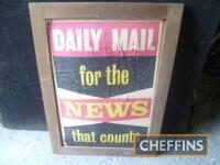 Advertising board for The Daily Mail