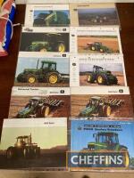 John Deere tractor brochures, a qty