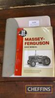 Ferguson TE-20 workshop manual, together with 2no. Massey Ferguson 35 manuals